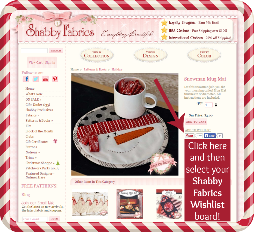 The Shabby A Quilting Blog by Shabby Fabrics Christmas Wishlist