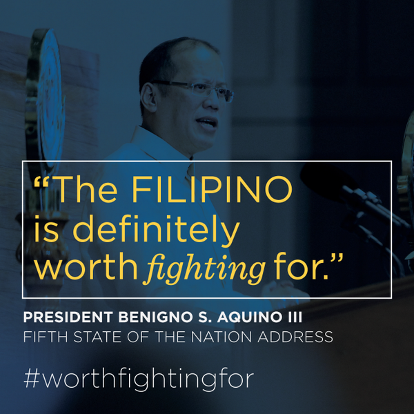 PNoy becomes emotional on his 5th SONA, says Filipino is worth fighting for