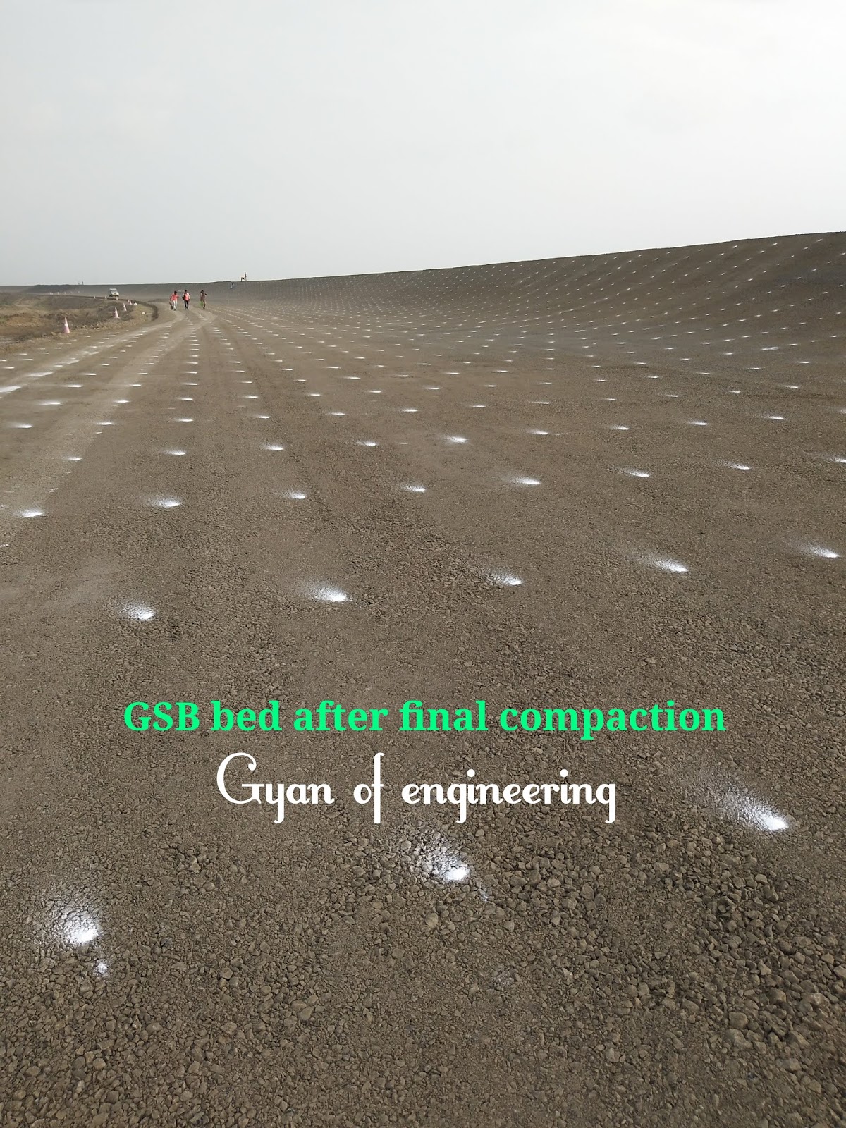 Granular Sub base (GSB) specifications, GSB Grading, layer thickness