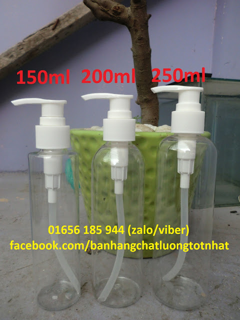 Chai vòi nhấn giọt 150ml 200ml 250ml Chai xịt trong ấn giọt 150ml 200ml 250ml