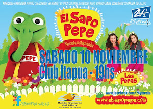EL SAPO PEPE EN POSADAS!! SABADO 10 NOVIEMBRE 2012