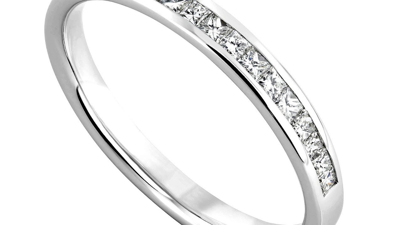 18 Carat White Gold Wedding Band - Gold Choices