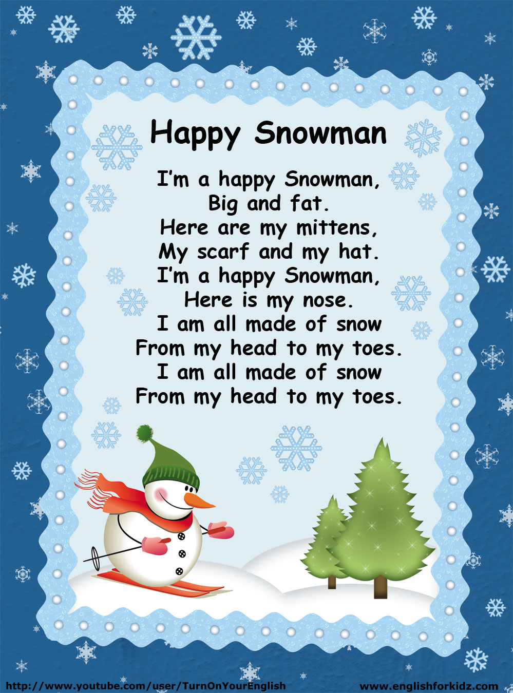 Download I'm a Happy Snowman - Winter Song for Children