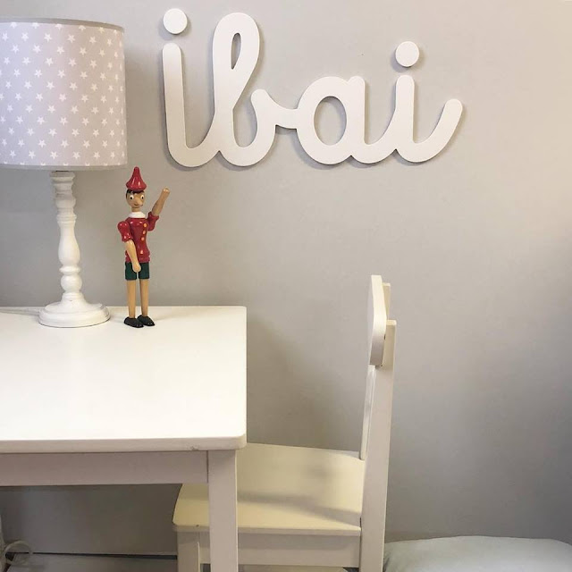 nombre decoración infantil nombre infantil de niña IRATI para pegar en la pared , decoración infantil