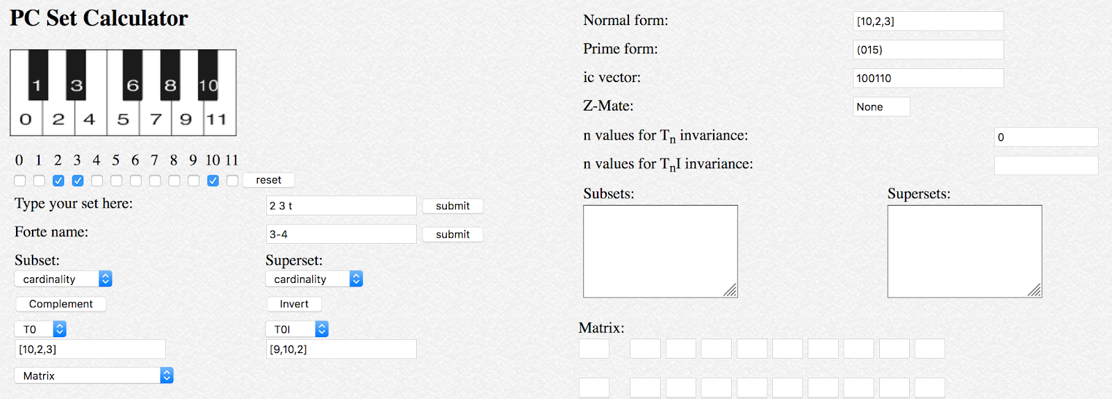 PITCH CLASS SET LAS BASES DE FORMA PRÁCTICA