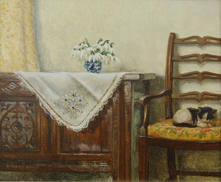 Stephen Darbishire 1940 | British Interiors and Landscape painter Stephen Darbishire 1940 | British Interiors and Landscape painter