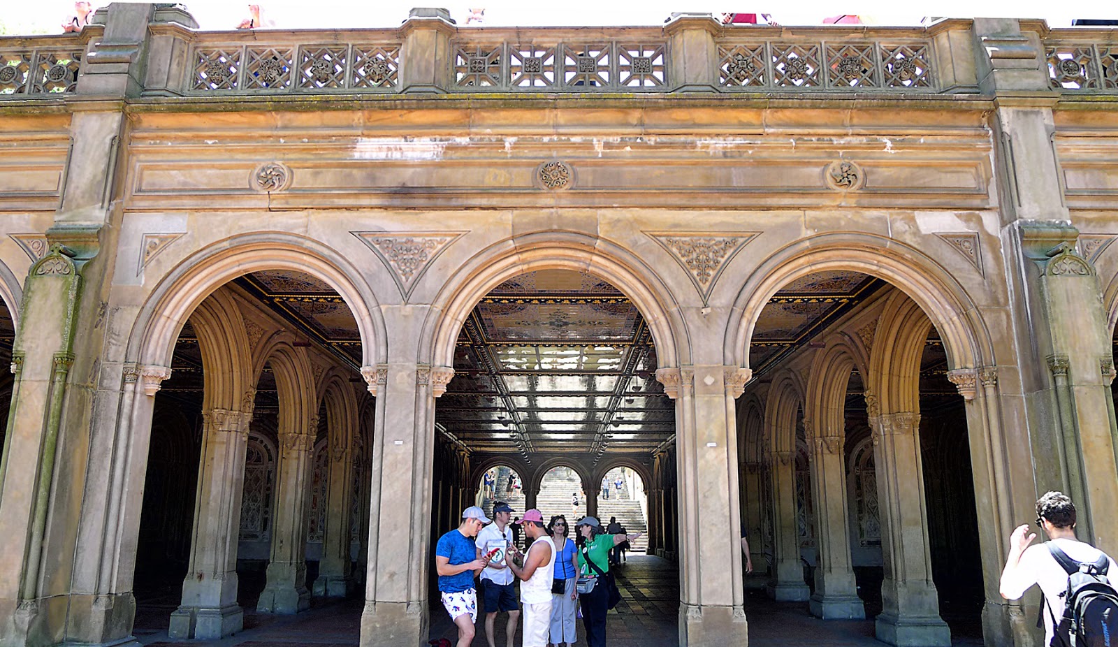 ARCHITECTURAL TILES, GLASS AND ORNAMENTATION IN NEW YORK: The Heart of the  Park: Bethesda Terrace and its suspended Minton Tile ceiling