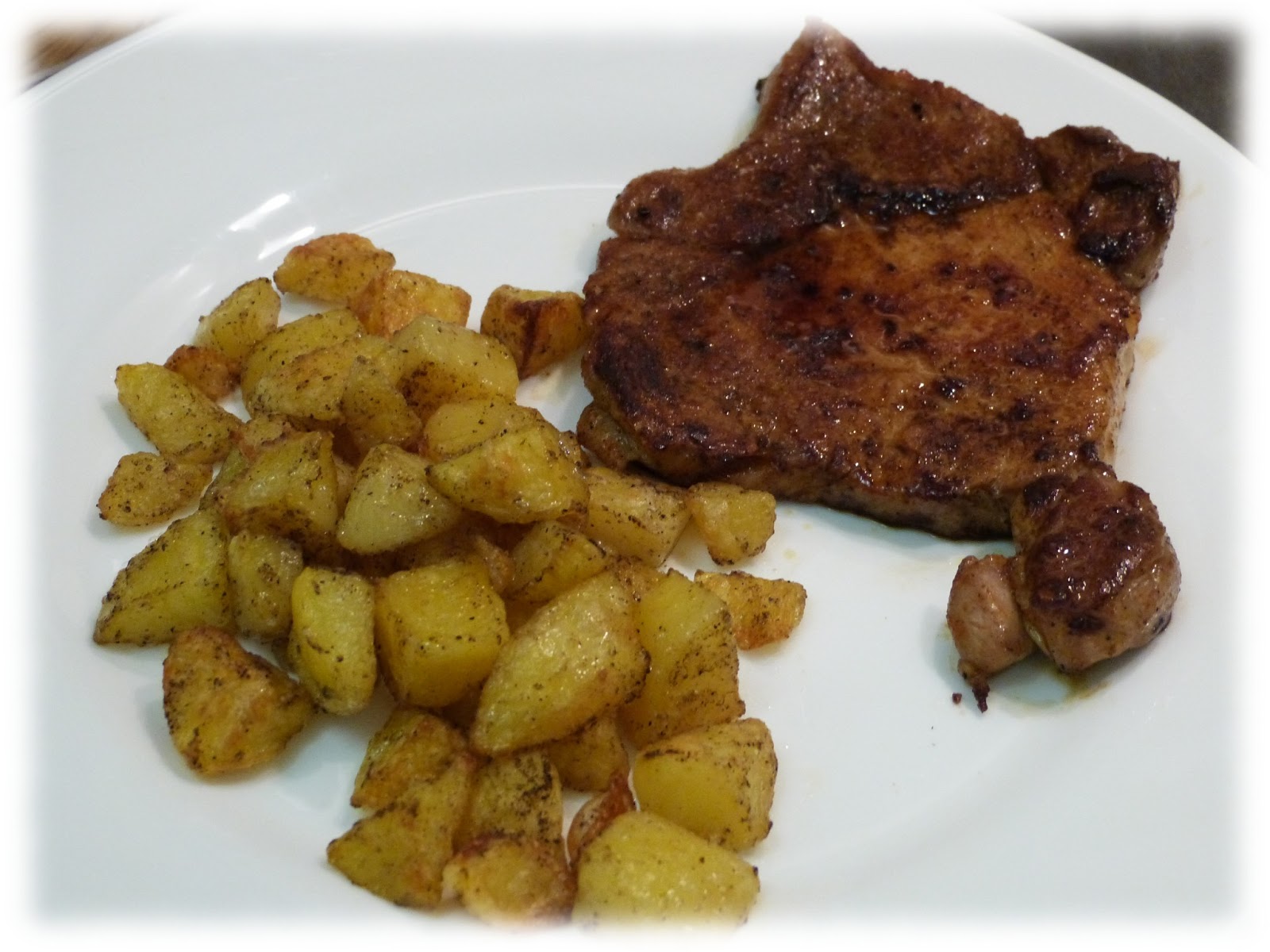 Cuisine Campus Côte de porc à la sauce soja et pommes de terre au four