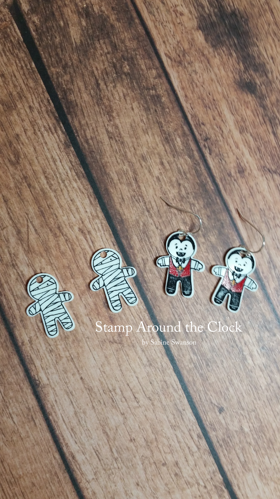 Stamp Around The Clock Schrinky Dink meets Halloween Cookie Cutter Stamps