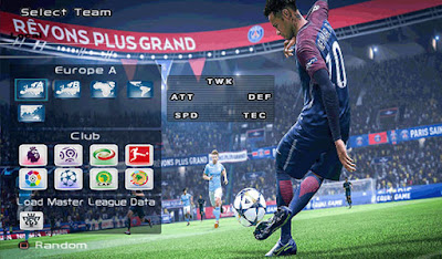 PES 6 Graphics Menu FIFA 19 by Micano4u