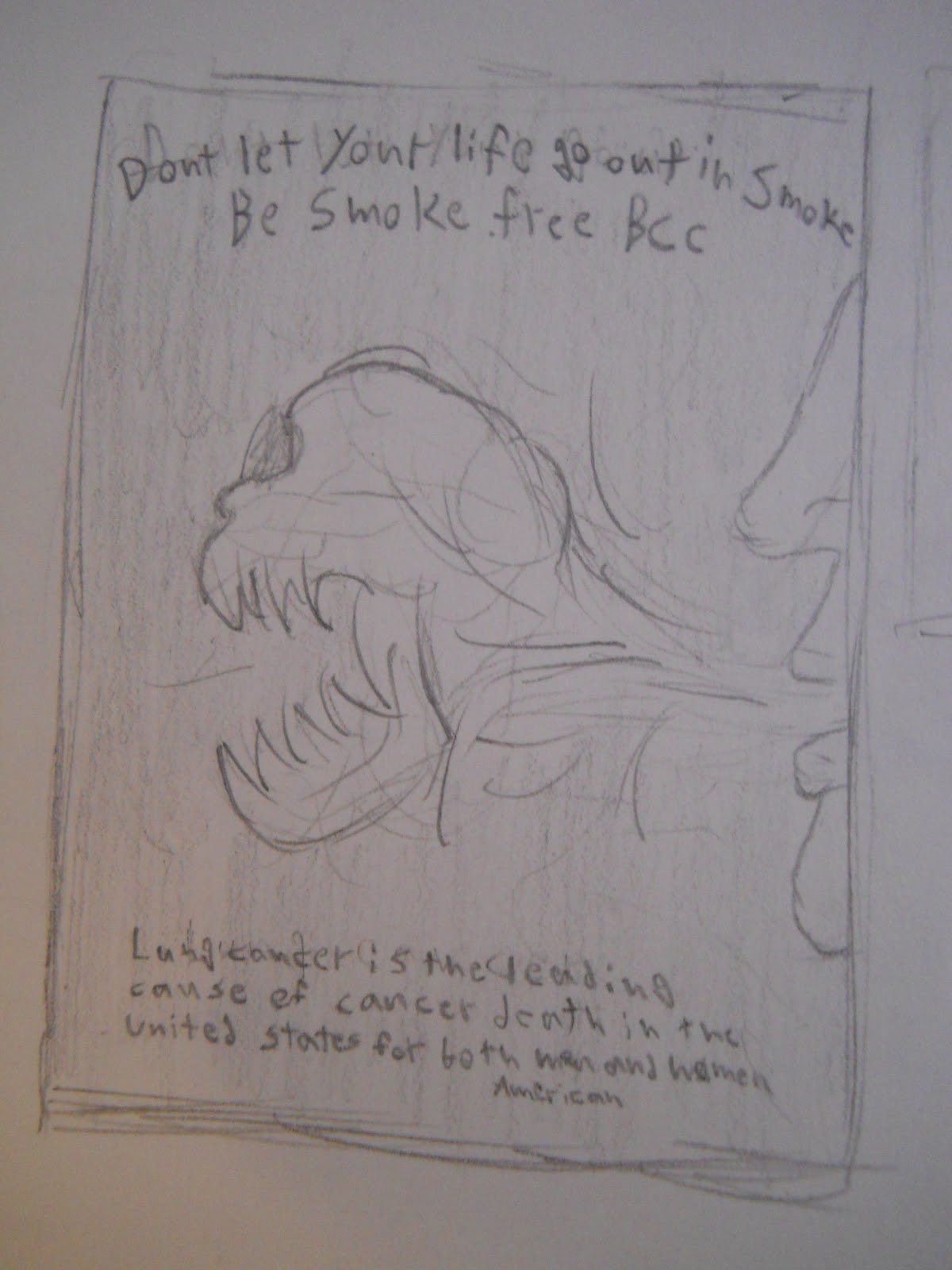 PWM ART: Anti smoking poster sketch