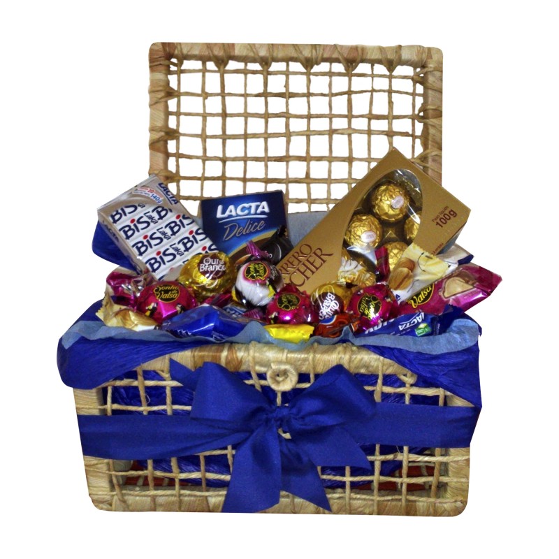 CESTAS DOCE SONHO CESTA BAÚ DE CHOCOLATE CESTAS DOCE SONHO CESTA BAÚ DE CHOCOLATE