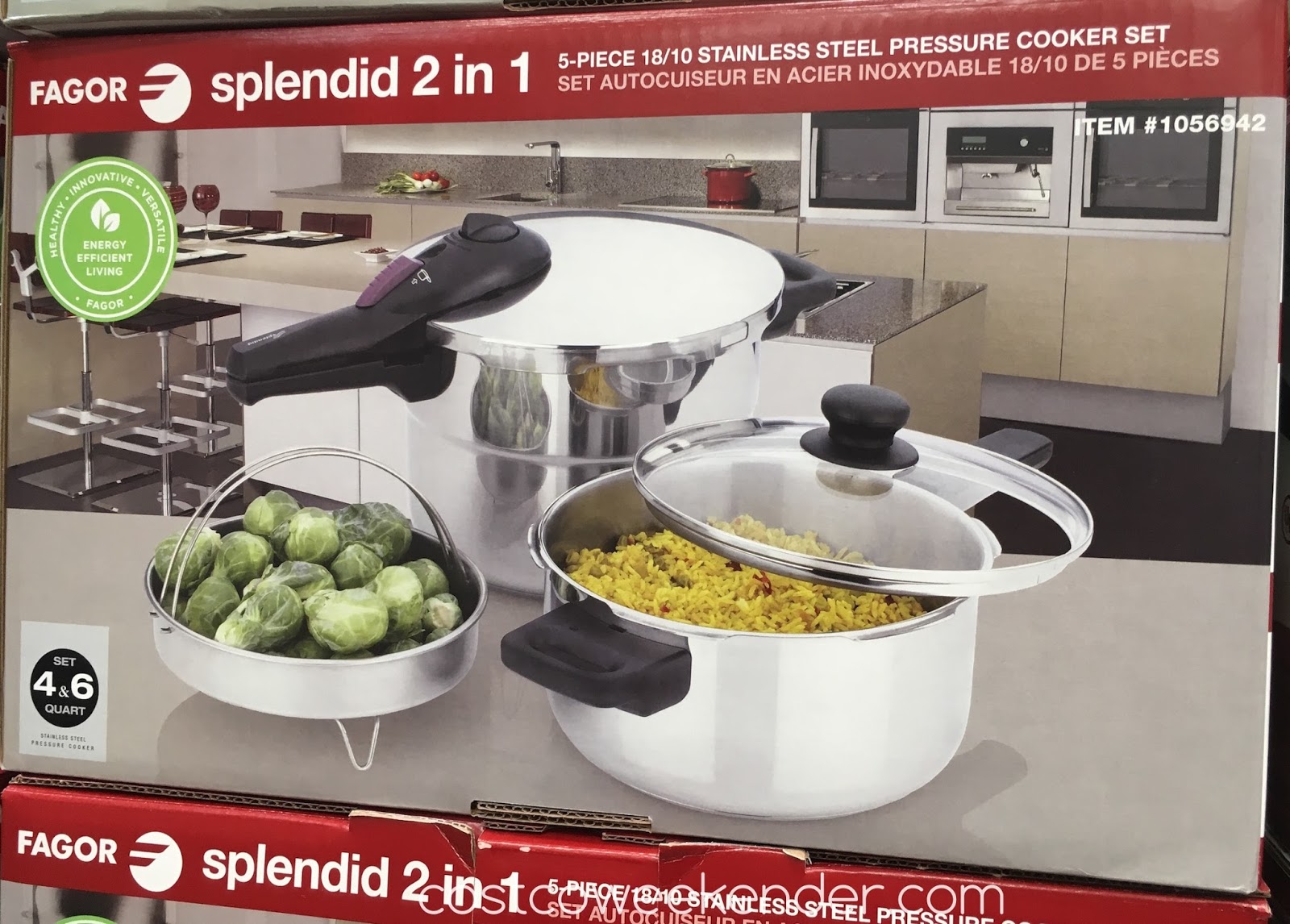 Fagor Splendid 2 in 1 5piece Pressure Cooker Set Costco Weekender