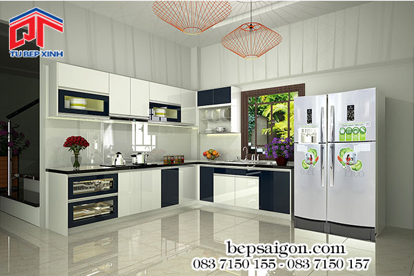 phong bep dep thiet ke nha bep, tủ bếp giá rẻ, bep xinh, nha bep