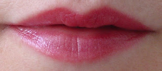 Rimmel London's Moisture Renew Lipsticks Review + Swatches modeling #820 Cherrylicious lipstick.jpeg
