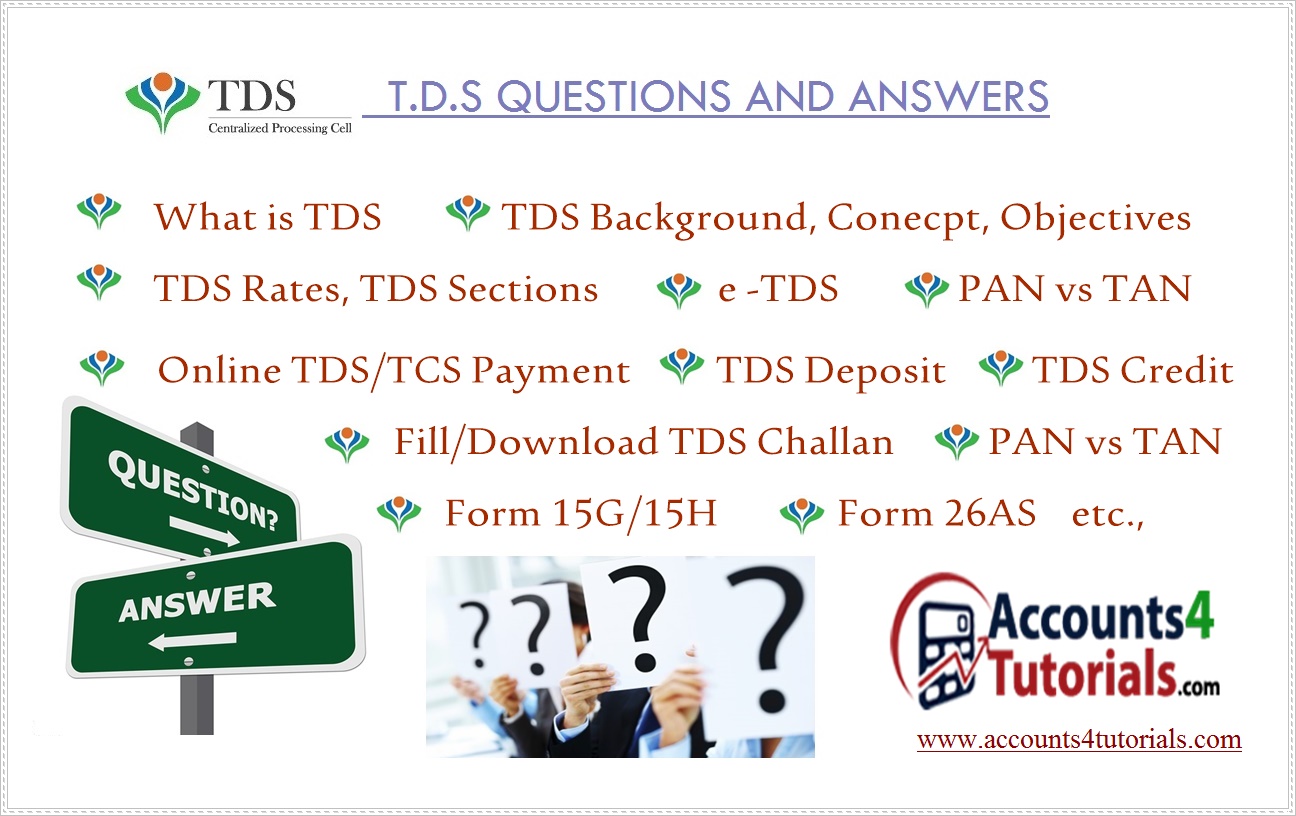 Tds All In One Question And Answer Accounting Taxation