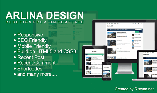 Template Arlina Design Redesign Premium