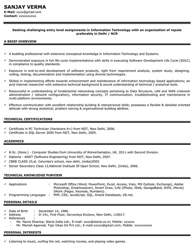 Format impressive resume Resume formats