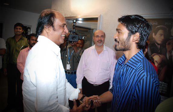 South Indian Actor Dhanush with Father-in-law Actor Rajinikanth | South Indian Actor Dhanush Family Photos | Real-Life Photos