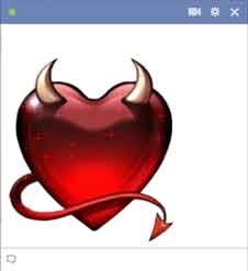 Chat Emoticon Facebook Spesial Love Symbol