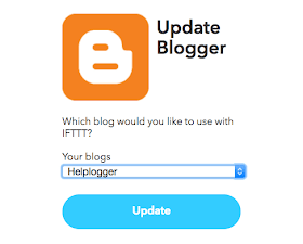 add Blogger blog to IFTTT for automatic posting