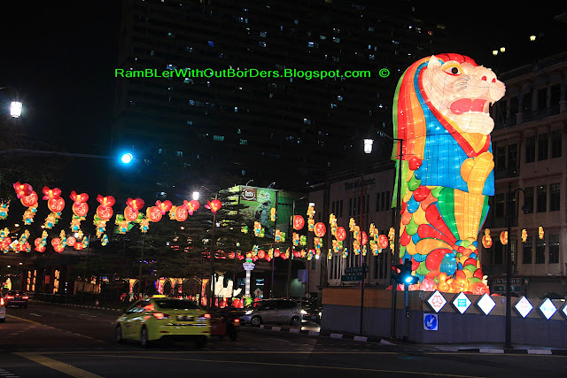 Merlion, Mid Autumn Festival Light Up, Chinatown, Singapore