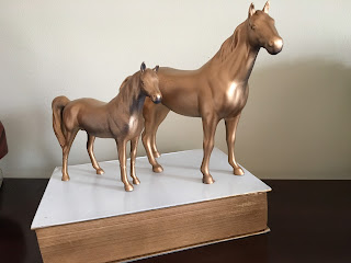 Pequenas mudanças....em DIY, Estátuas de gesso, cavalos, 