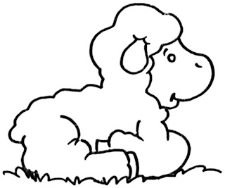 moldes e desenhos de ovelhas de páscoa para colorir pintar
