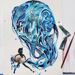 aquarius watercolor painting paintings amazing mr watercolour editions animal webneel luqman reza leo mulyono drawing artists