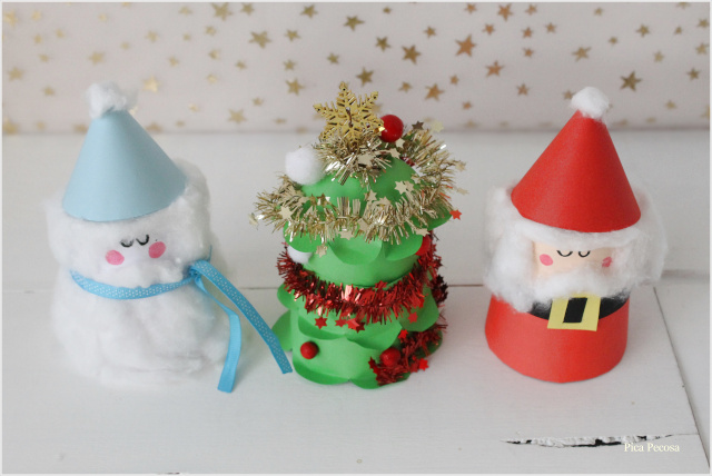 destacar eximir En realidad Pica Pecosa: Cómo hacer adornos navideños DIY con vasos de cartón reciclados
