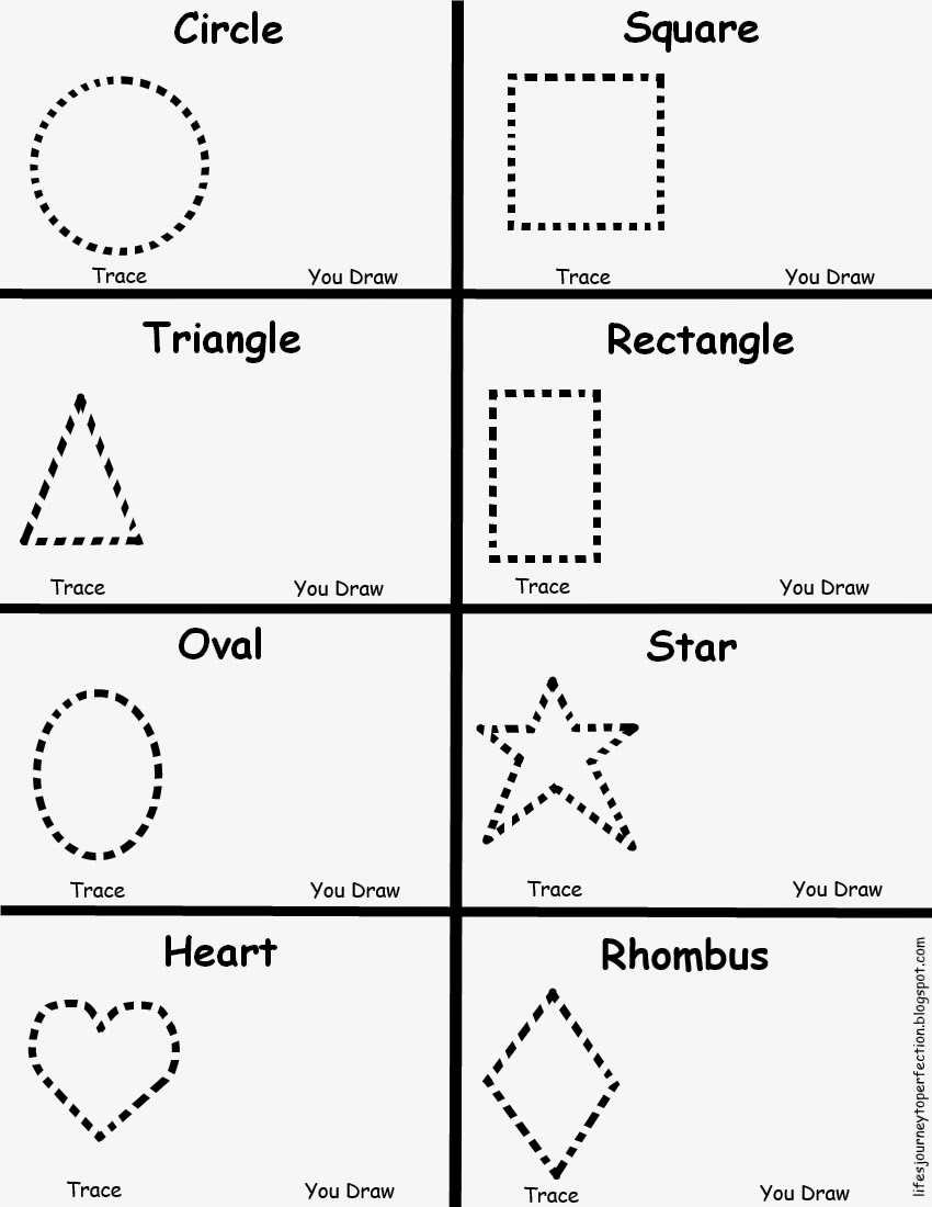 Life's Journey To Perfection: Preschool Shapes Worksheet