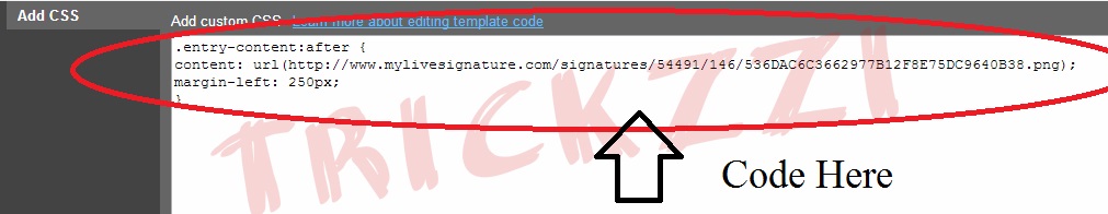 How to add auto signature in your every blog post hub of computer tricks