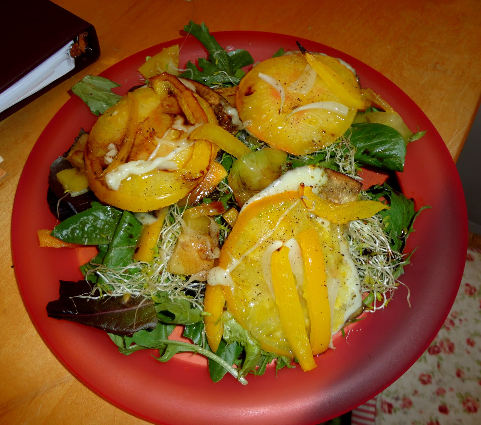 Big Foodie Dreams Delicious Eggplant Tower with Pesto, Mozzarella, and