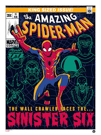 Spider-Man and the Sinister Six Screen Print by Ian Glaubinger x Grey Matter Art x Marvel