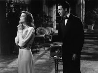 Katharine Hepburn and James Stewart in The Philadelphia Story