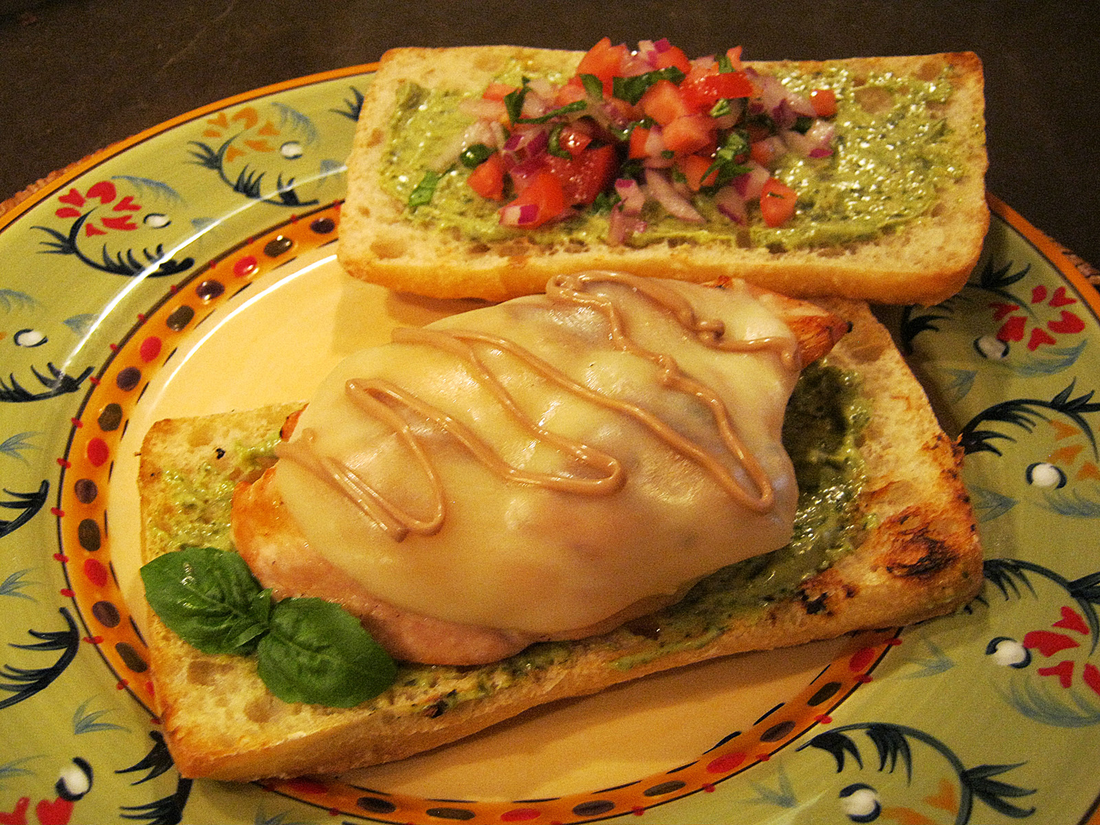 Let the Feasty Begin: Bruschetta Chicken Sandwich