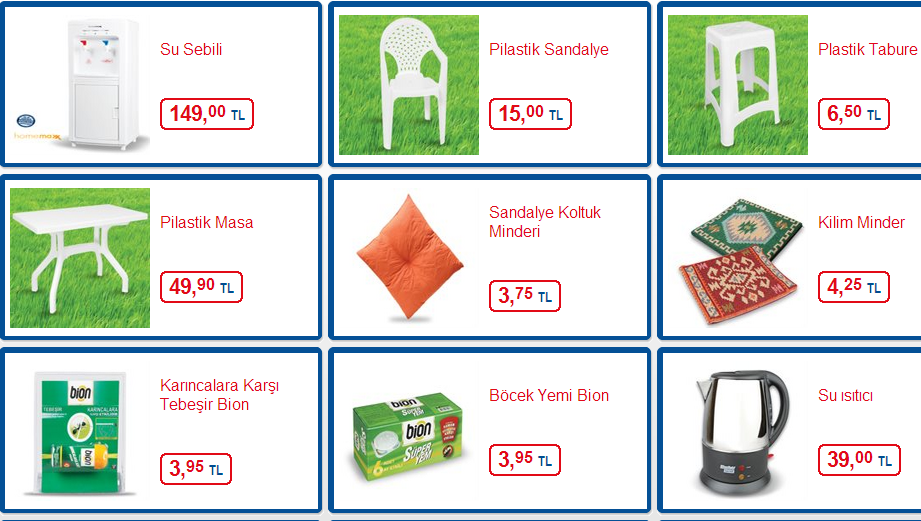 Güncel bilgi bim aktüel ürünler