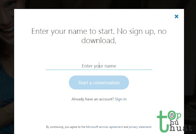 Sử dụng Skype không cần đăng ký tài khoản Sử dụng Skype không cần đăng ký tài khoản