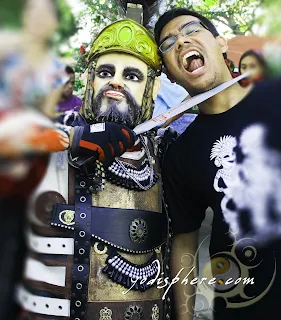 Man killed by Morion. Moriones festival Marinduque Philippines.
