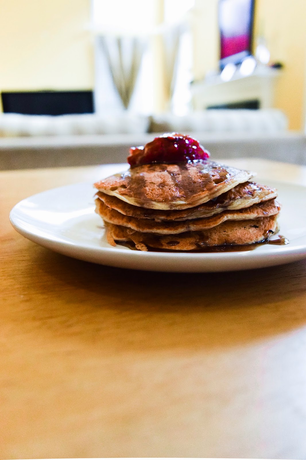 A Second Bite Fluffiest whole wheat chia flax pancakes