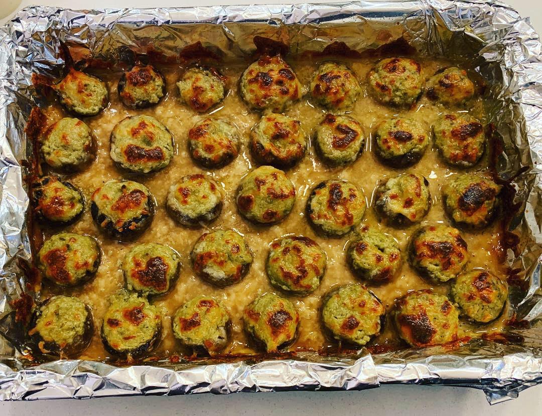 Keto Spinach Stuffed Mushrooms Caroline's Keto Kitchen