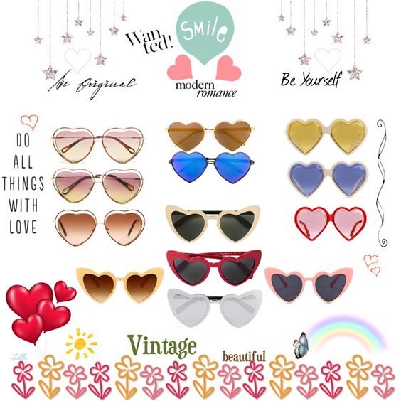 Heart Shaped Sunglasses | Candy and Style