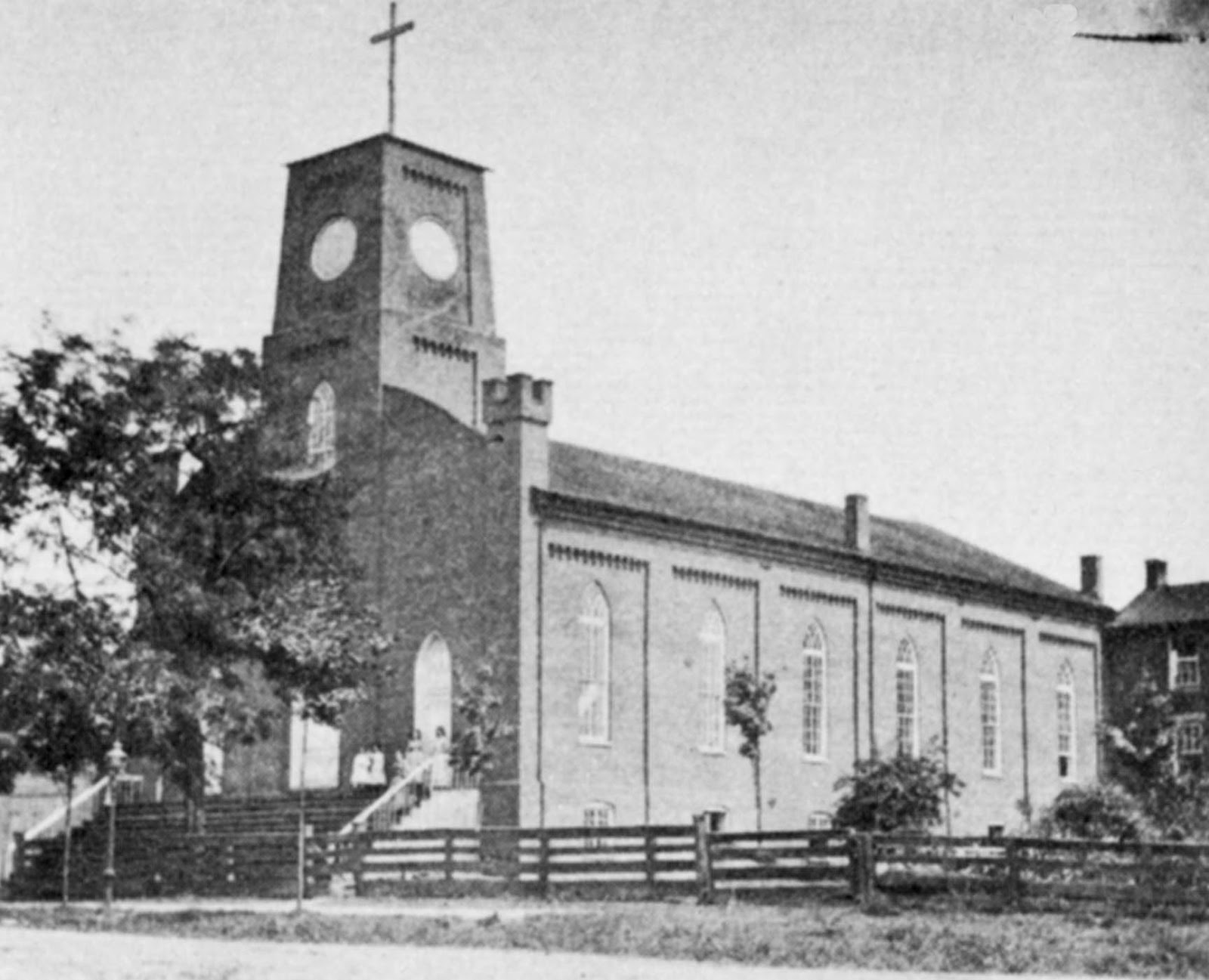 Historical Marietta, Ohio Razing Old Catholic Church Building