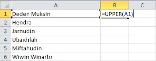 Cara Merubah Huruf Besar/Kecil di Ms. Excel