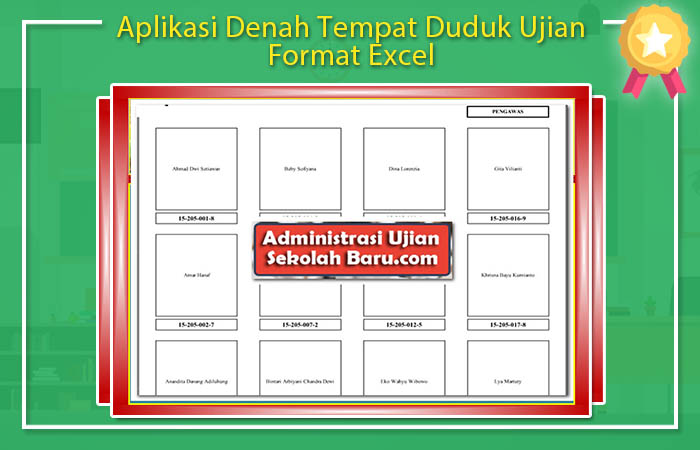 Aplikasi Denah Tempat Duduk Ujian Format Excel Aplikasi Denah Tempat Duduk Ujian