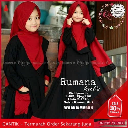 Jual RRJ281P176 Pakaian Anak Perempuan Wanita Rumana Kids Mc BMGShop