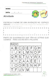 Alfabetização Alfabetização no tempo certo intervenção