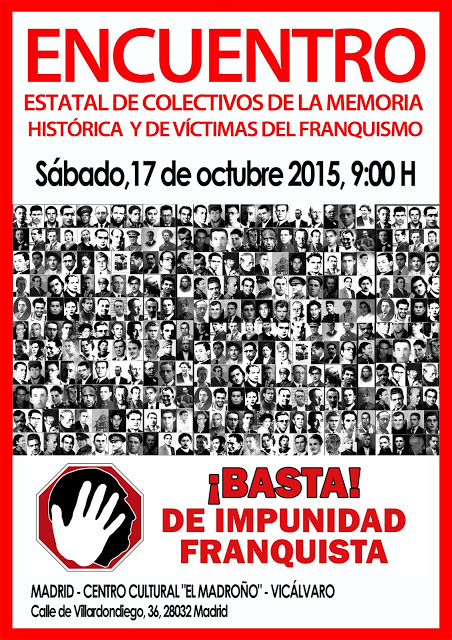 17 octubre Encuentro Colectivos Memoria Histórica