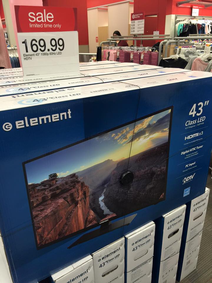 Target PreBlack Friday Deals 43" TV 152.99 Today Only!