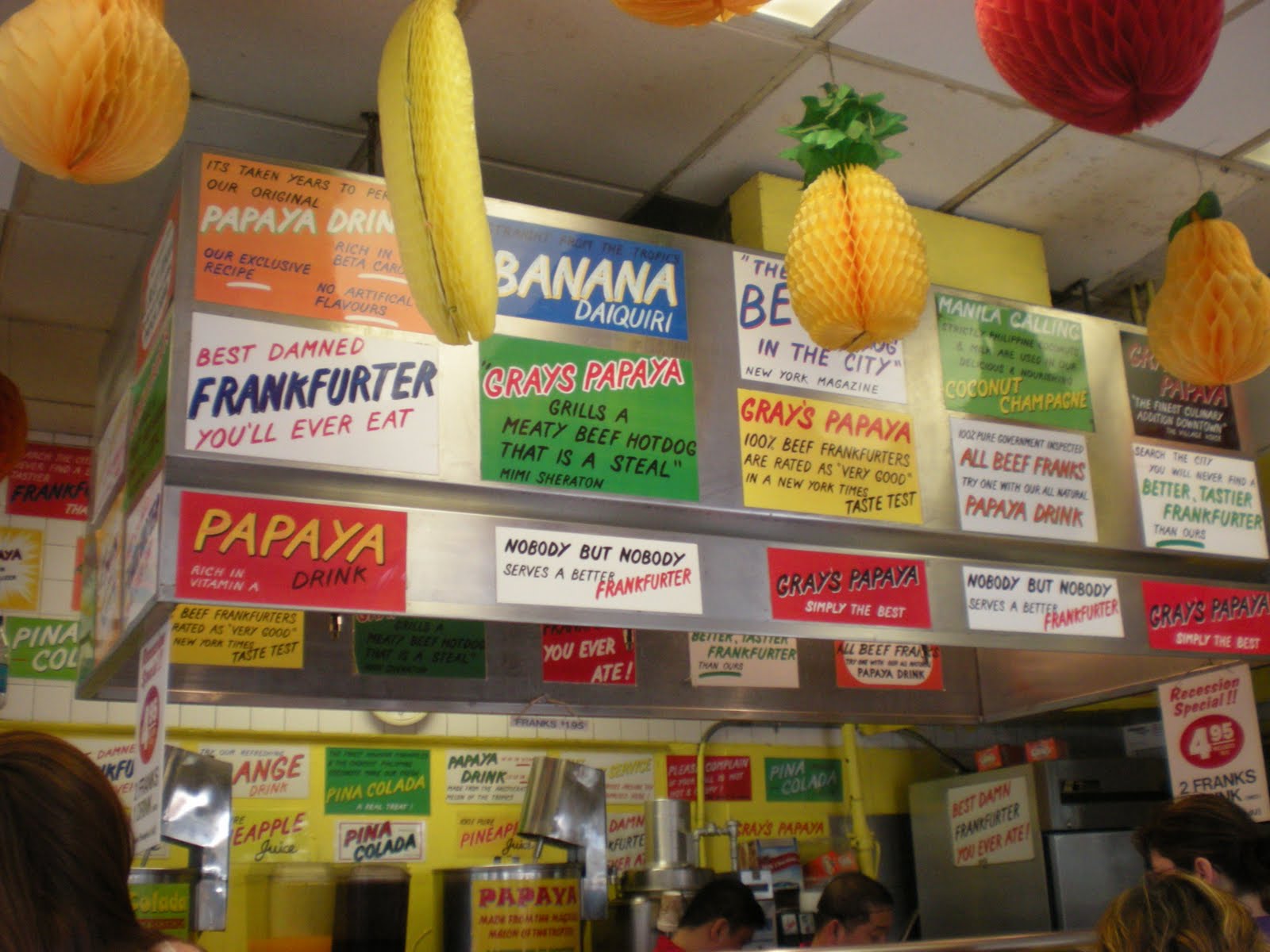 Gray's Papaya Hot Diggity Dogs and Papaya Juice!
